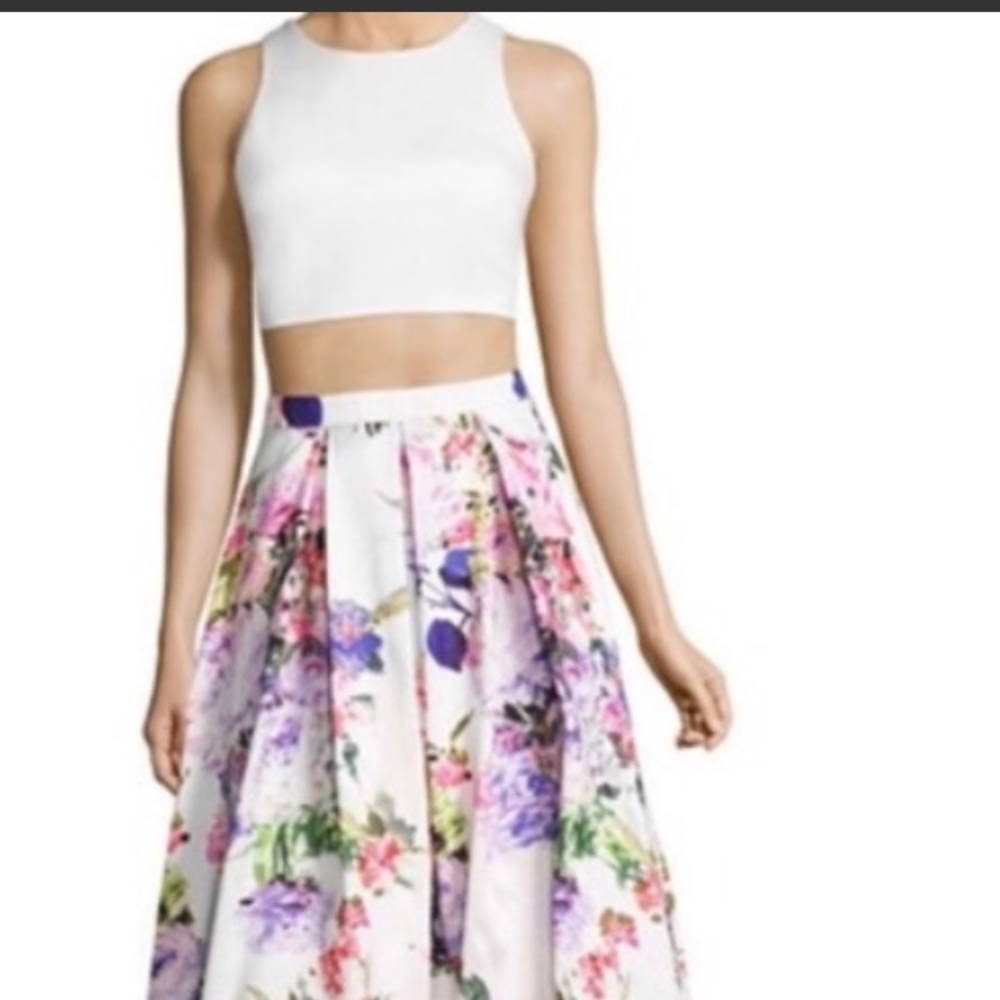 Two piece prom dress